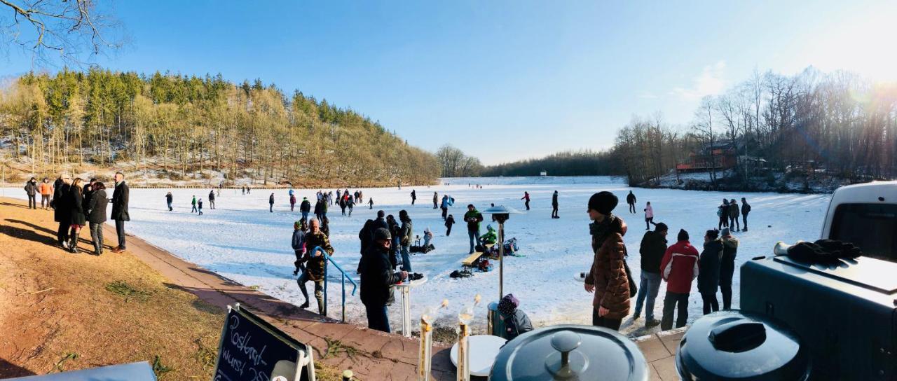 Ferienwohnungen & Campingfaesser Am Kunstteich Wettelrode Esterno foto